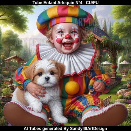 SAD - Tube Enfant Arlequin N°4