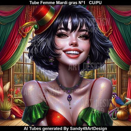 SAD - Tube Femme Mardi gras N°1
