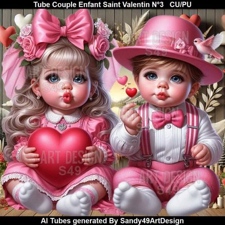 SAD - Tube Couple Enfant Saint Valentin N°3