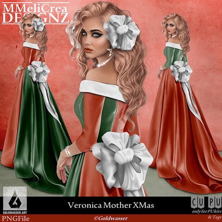 MMD - CLASSIC - Tube - CU Veronica Mother XMas (PNG Format)
