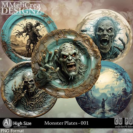 MMD - AI - Monster Plates - CU001