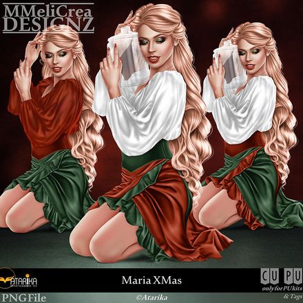 MMD - CLASSIC - Tube - CU Maria XMas (PNG Format)