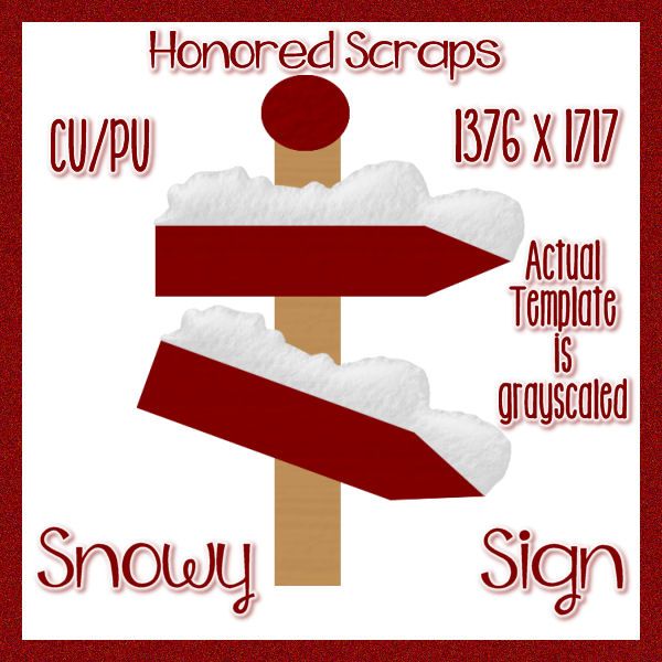 HS CU Snowy Sign