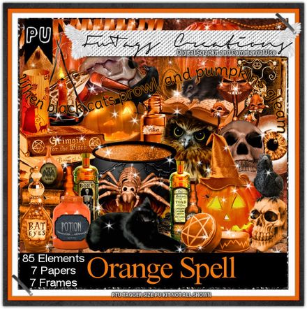 FW Tags - Orange Spell