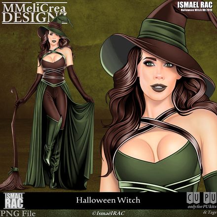 MMD - CLASSIC - Tube - CU Halloween Witch (PNG Format)