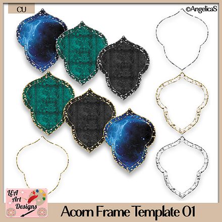 Acorn Frame Template 01