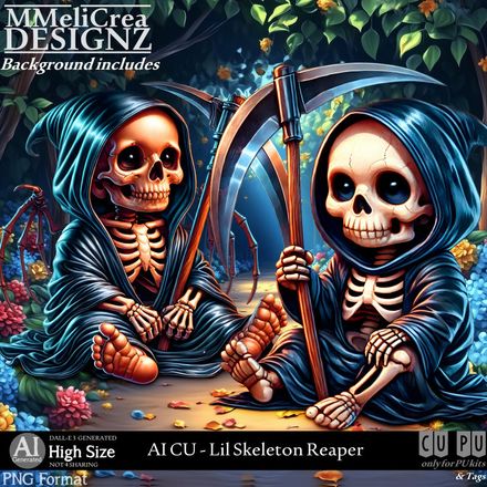 MMD - AI - CU Lil Skeleton Reaper
