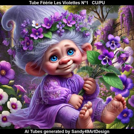 SAD - Tube Féérie Les Violettes N°1