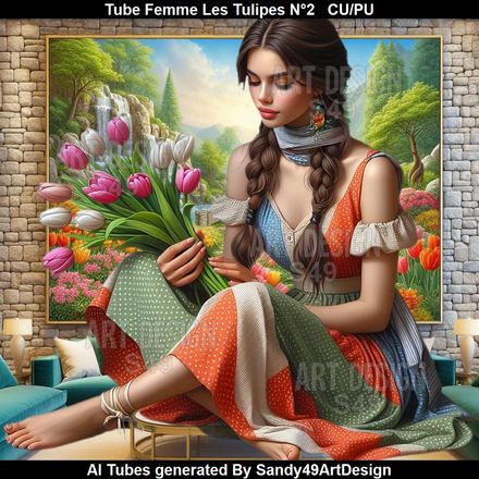 SAD -Tube Femme Les Tulipes N°2