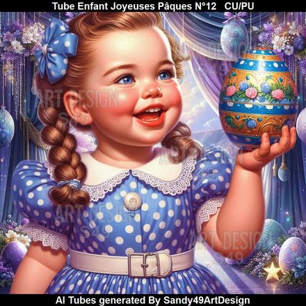 SAD - Tube Enfant Joyeuse Pâques N°12