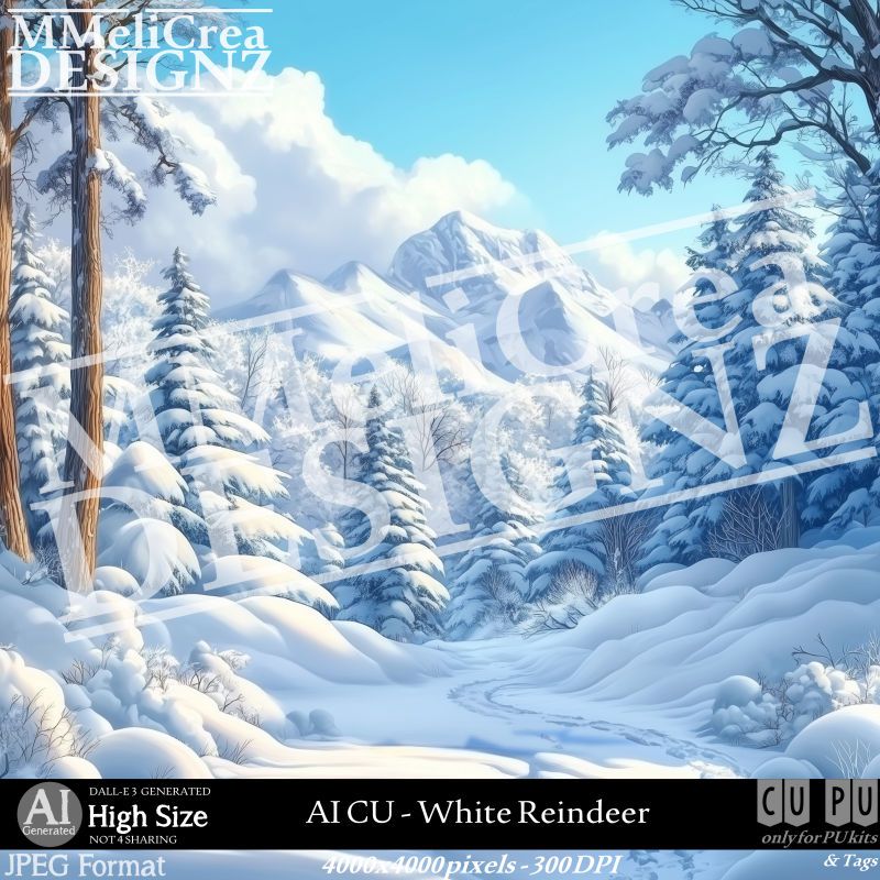 MMD - AI - CU White Reindeer