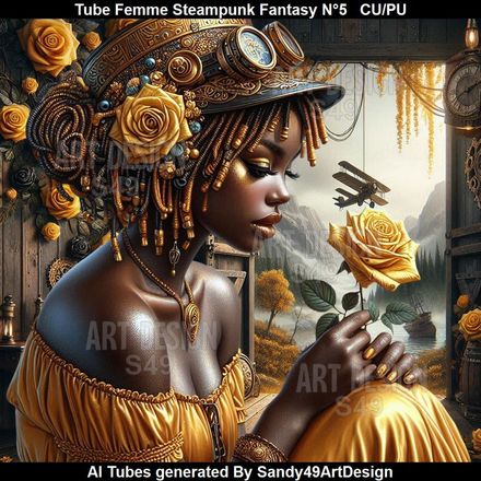 SAD - Tube Femme Steampunk Fantasy N°5
