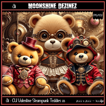 MD-Ai-CU Valentine Steampunk Teddy Pack 03