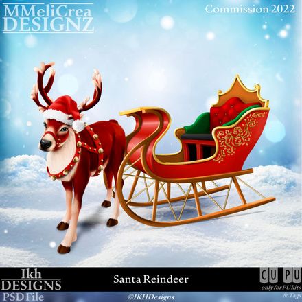 MMD - CLASSIC - CU Santa Reindeer (PSD Format)