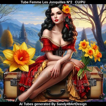 SAD -Tube Femme Les Jonquilles N°2