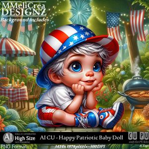 MMD - AI - CU Happy Patriotic Baby Doll