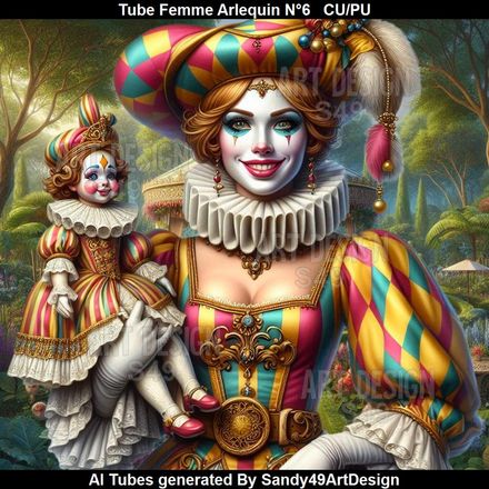 SAD - Tube Femme Arlequin N°6