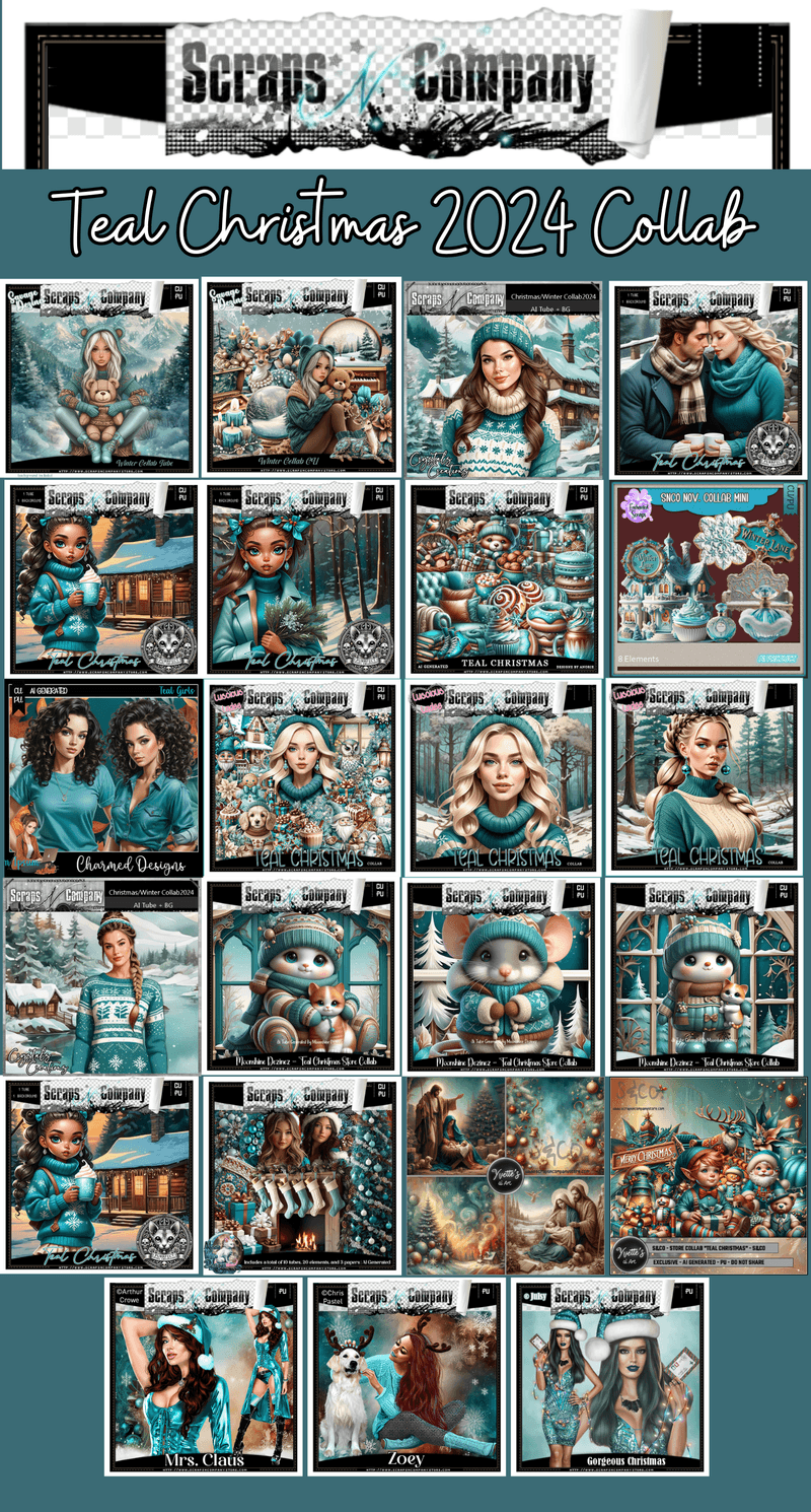 SNCO - Teal Christmas Store Collab