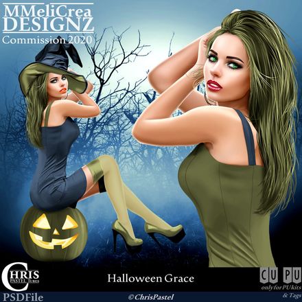 MMD - CLASSIC - Tube - CU Halloween Grace (PSD Format)