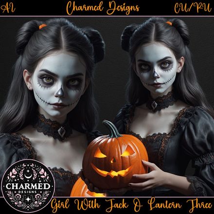 CD- Girl With Jack O Lantern Three