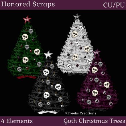 HS Goth Christmas Trees (CU/PU)