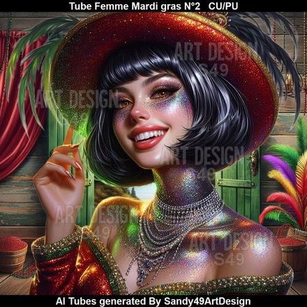 SAD - Tube Femme Mardi gras N°2