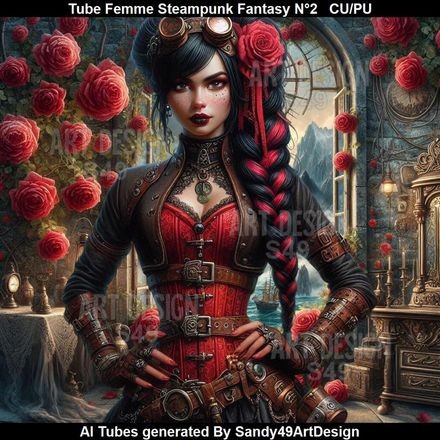 SAD - Tube Femme Steampunk Fantasy N°2