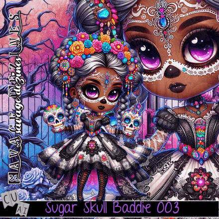 SD - AI CU Sugar Skull Baddie 003