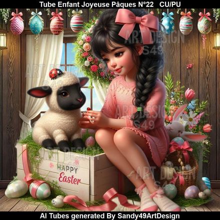 SAD - Tube Enfant Joyeuse Pâques N°22