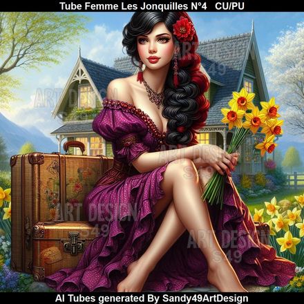 SAD - Tube Femme Les Jonquilles N°4