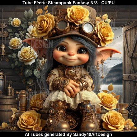 SAD - Tube Féérie Steampunk Fantasy N°8