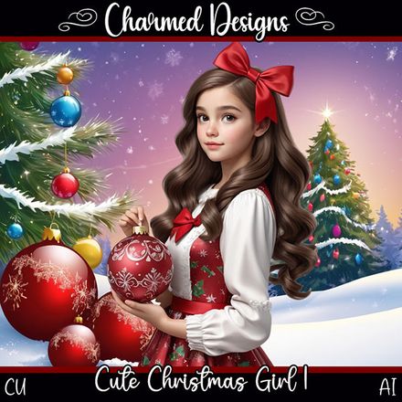 CD- Cute Christmas Girl 1