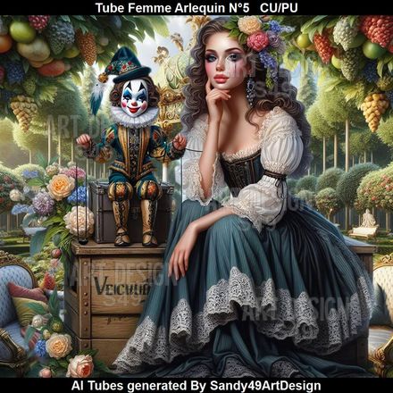 SAD - Tube Femme Arlequin N°5