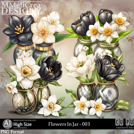 MMD - AI - Flowers In Jar - CU003