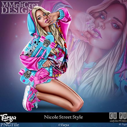 MMD - CLASSIC - Tube - CU Nicole Street Style (PNG Format)