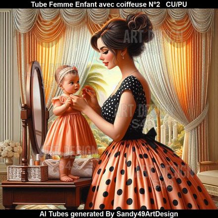 SAD - Tube Femme Enfant avec coiffeuse N°2