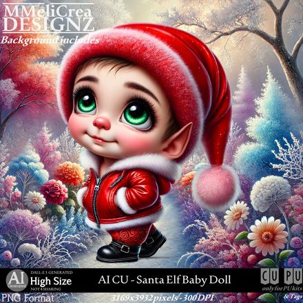 MMD - AI - CU Santa Elf Baby Doll