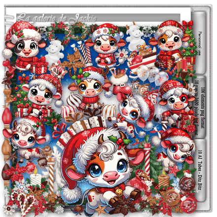 GJ-PU Kit Christmas Cows FS