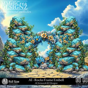 MMD - AI - CU Rocks Frame Embell