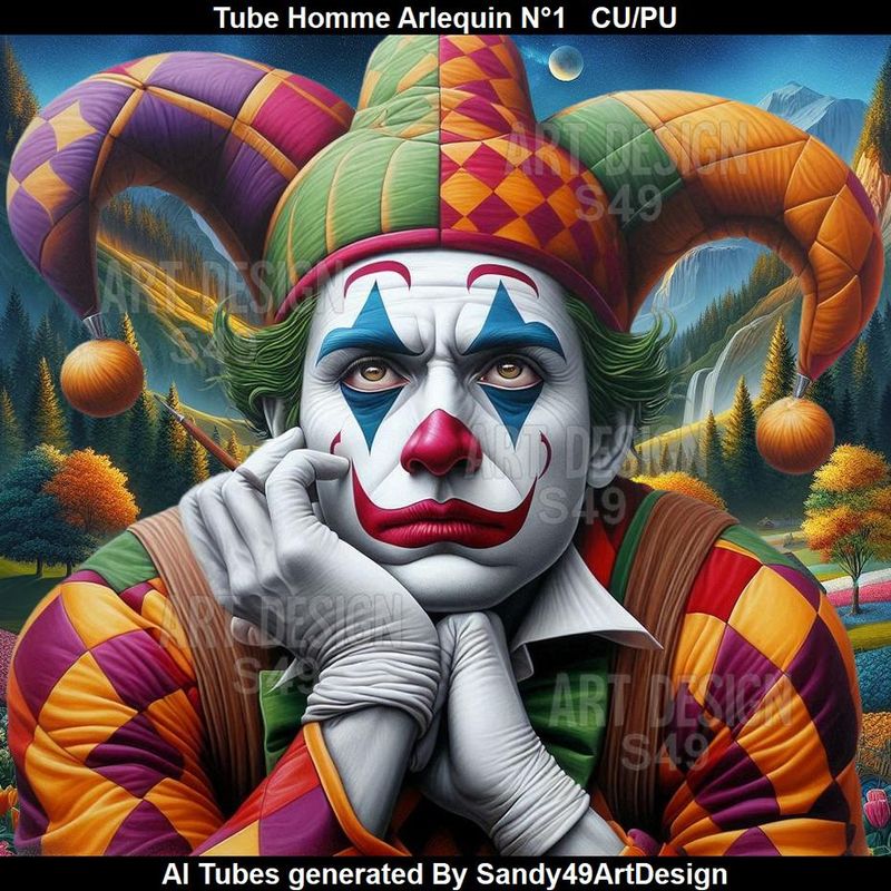 SAD - Tube Homme Arlequin N°1