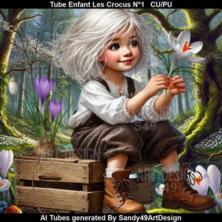 SAD - Tube Enfant Les Crocus N°1