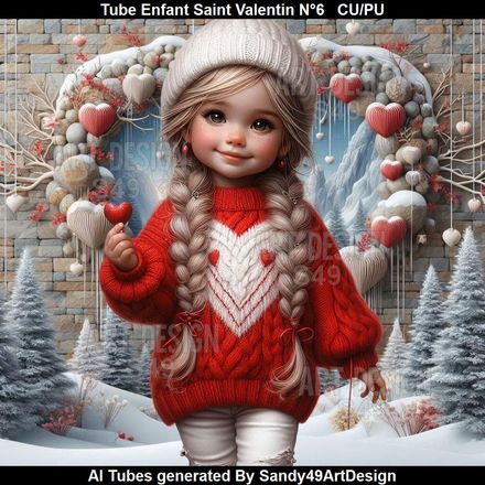 SAD - Tube Enfant Saint Valentin N°6