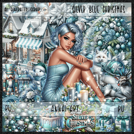 AAA-Silver Blue Christmas