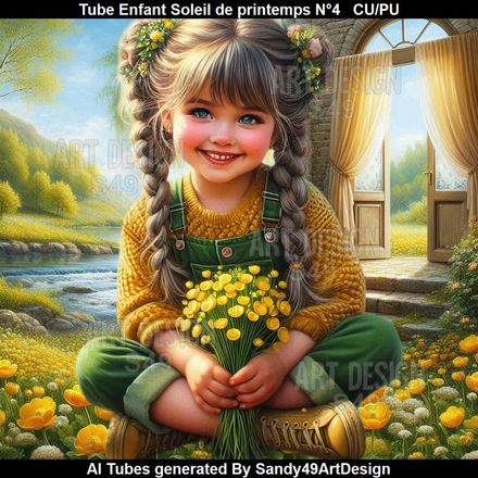 SAD - Tube Enfant Soleil de printemps N°4