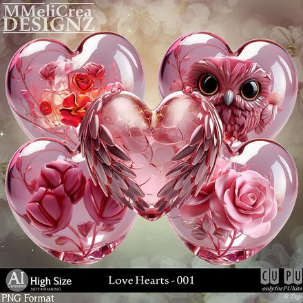MMD - AI - Love Hearts - CU001