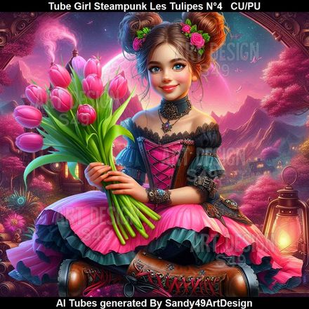 SAD - Tube Girl Steampunk Les Tulipes N°4