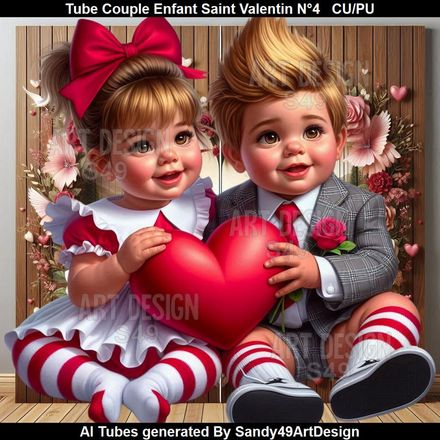 SAD - Tube Couple Enfant Saint Valentin N°4