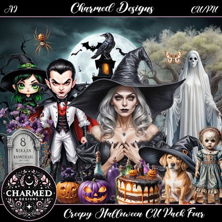 CD- Creepy Halloween CU Pack Four