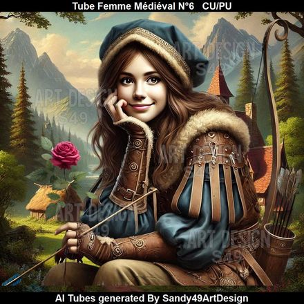 SAD - Tube Femme Médiéval N°6