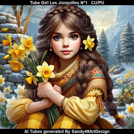SAD - Tube Girl Les Jonquilles N°1
